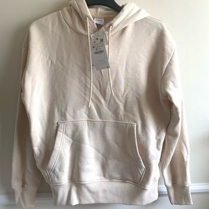 Brand New and Unworn Zara Basic Cream Hoodie. Size Medium.
